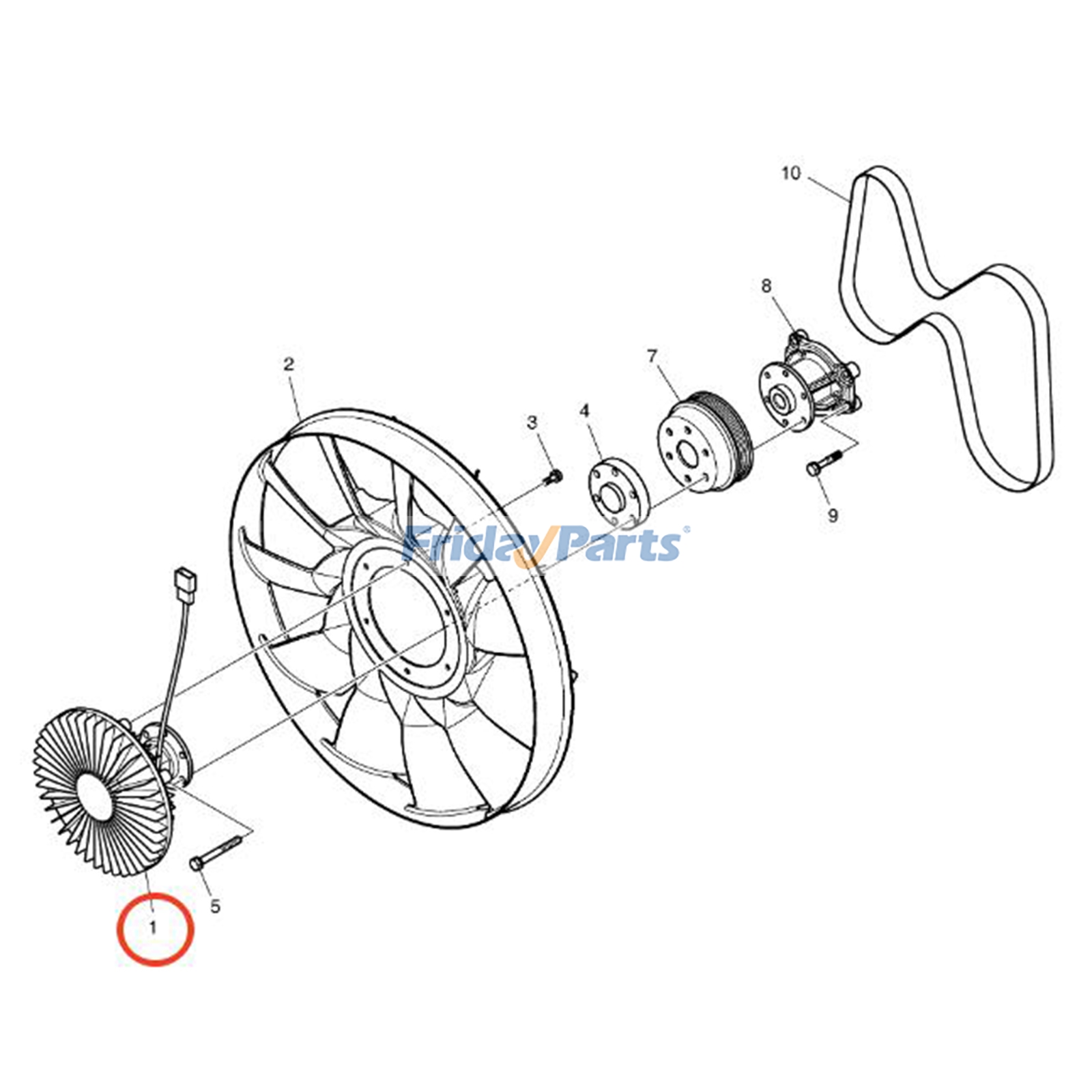 Fan Clutch for Excavator,Loader