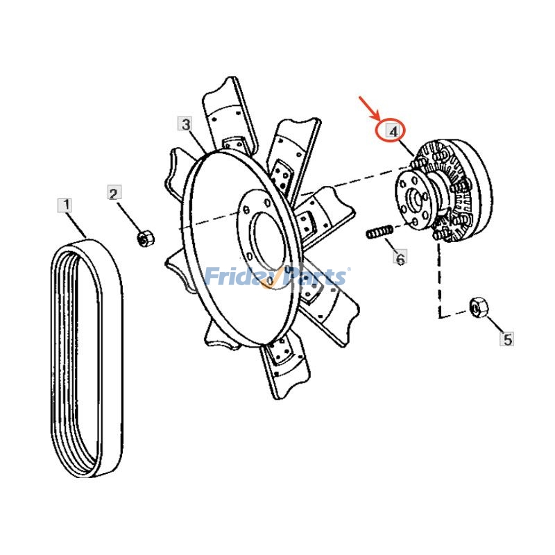 Fan Clutch Assembly for Engine,Tractor