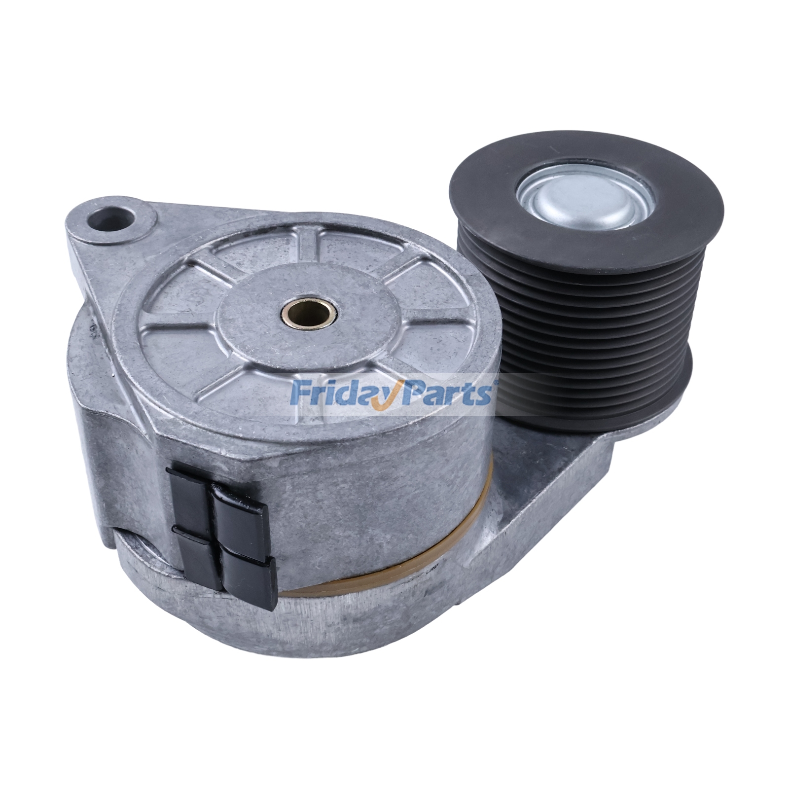 Tendeur de courroie d'entraînement de ventilateur RE69083 pour tracteurs John Deere (moteurs 6076, 6081, 8100, 8110, 8200, 8210, 8300, 8310, 8400, 8410, 8100T, 8110T, 8200T, 8210T, 8300T, 8310T, 8400T et 8410T)