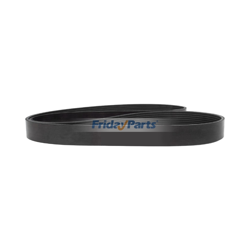 Correa plana de transmisión del ventilador R504023 para excavadora John Deere con motor 6068: 230LCR, 230LCRD, cargadora 310E, 310G, 310J, 310SE, 310SJ, 310TJ, 315SE, 315SG, 410E, 410G, 410J