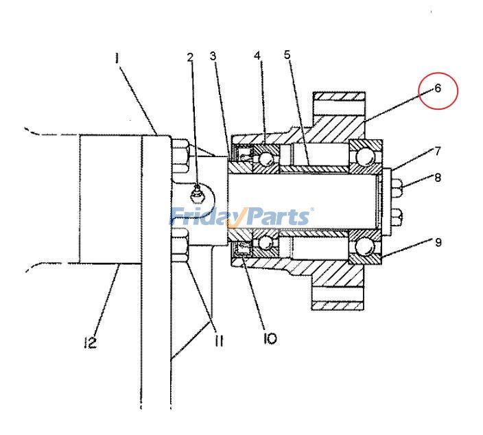Fan Hub Pulley for Compactor,Dozer,Engine,Loader,Skidder,Tractor