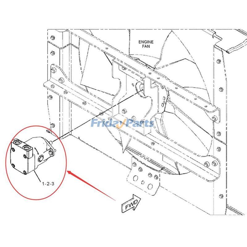 Fan Motor 370-7601 for Caterpillar CAT 986 986K 986H Wheel Loader C15 Engine