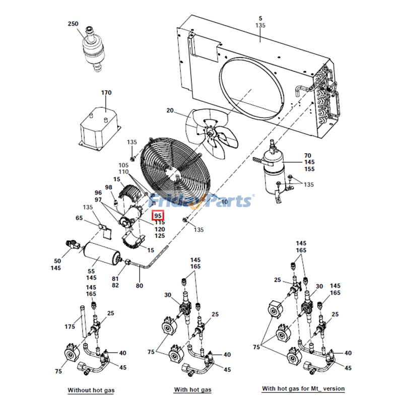 FridayParts Fan Motor