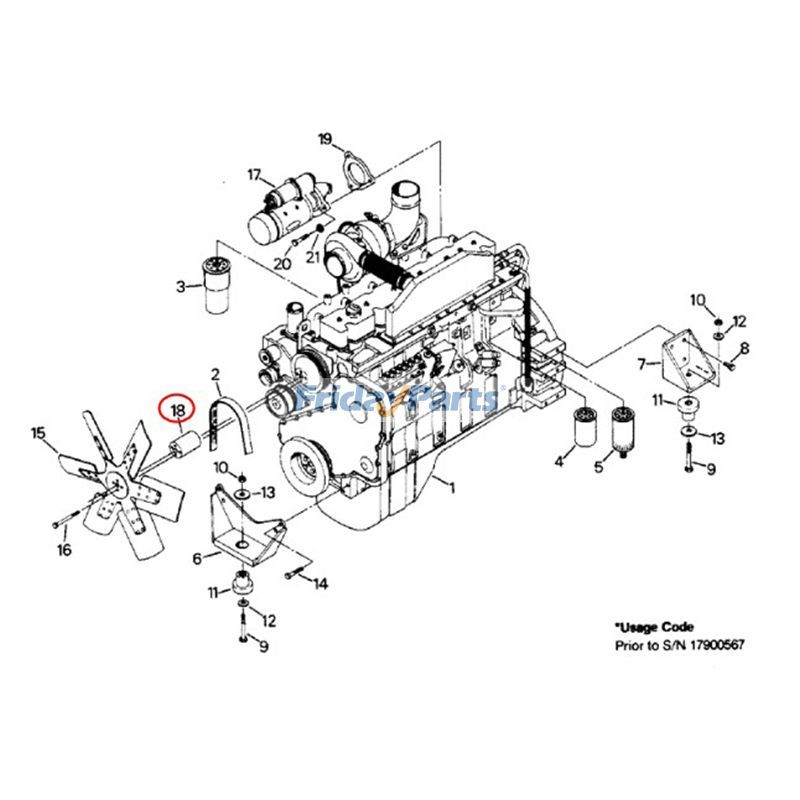  Fan Pilot Spacer Wheel For CASE
