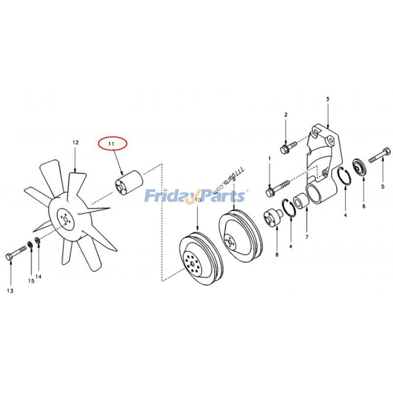  Fan Pilot Spacer For VOLVO