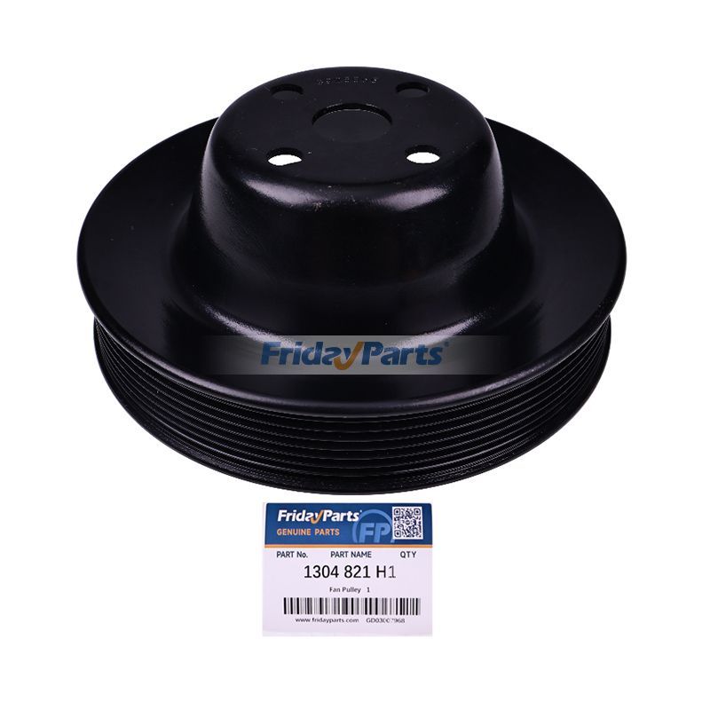 Fan Pulley 1304821H1 for Komatsu Engine SA6D114 SA6D114E-1 Loader WA320-3 WA380-3 WA420-3 Excavator PC300LC-6 PC300HD-6
