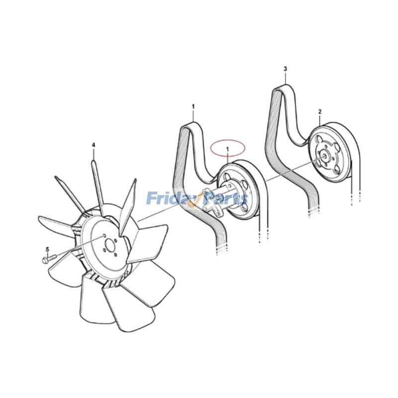 Fan Pulley for Excavator,Loader