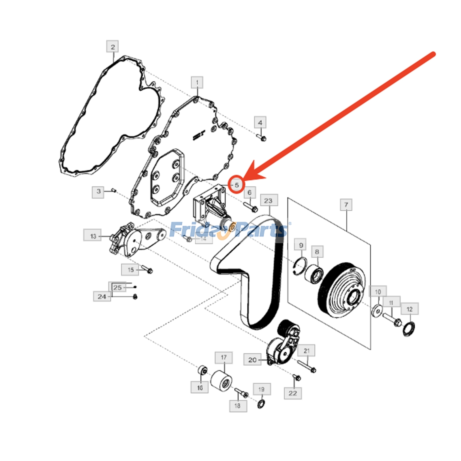 Fan Pulley Bracket for Engine,Tractor