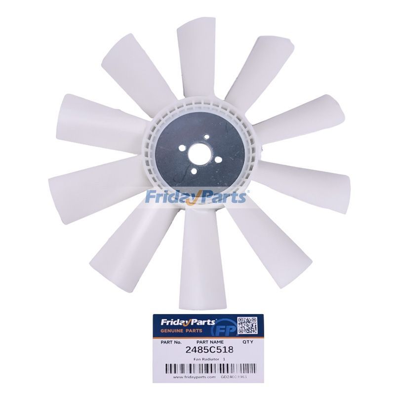 Kühlerlüfter 2485C518 für Perkins-Motor 1004 1006 1104A 1104C 1104D 1106C 1106D