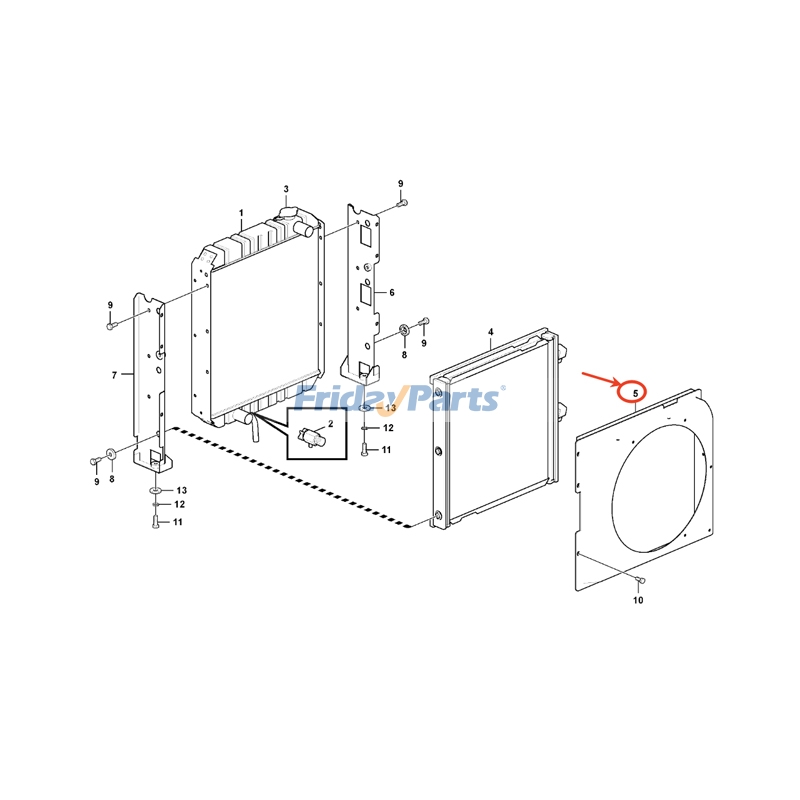 Fan Shround for Excavator