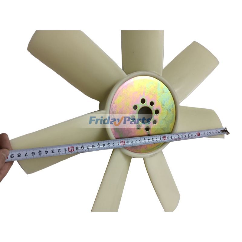 Ventilateur YM123900-44731 pour pelle Komatsu PC110R-1 PC95R-2 PW110R-1 PW95R-2 rétrocaveuse WB140-2 WB150-2N WB91R-2 WB93R-2pourPour KOMATSU