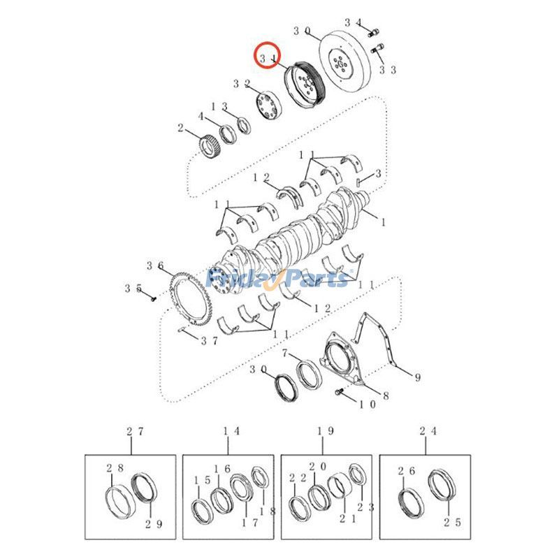 Fan Pully for Harvester,Tractor