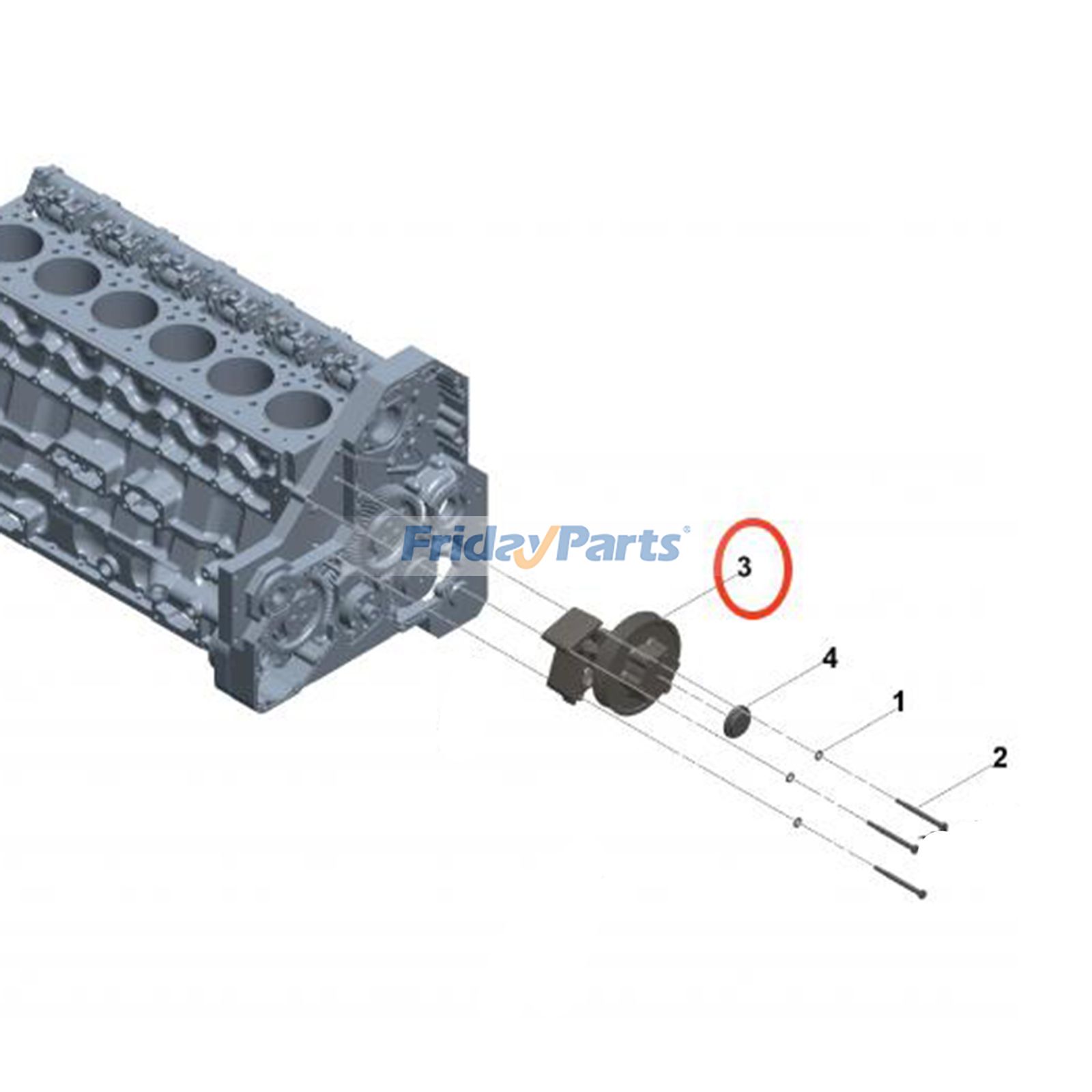 Assemblage du support de ventilateurpour Moteur,Pelle