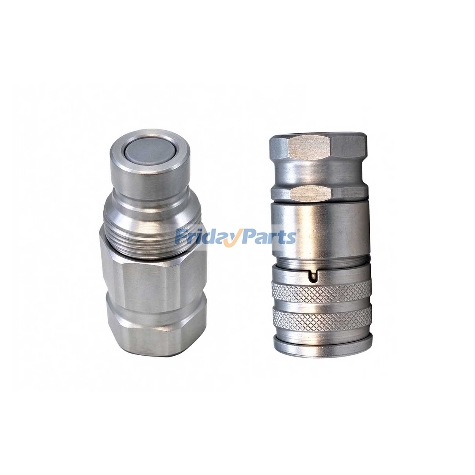 Kit de coupleur rapide mâle et femelle à face plate 7/8-14 UN 0310-076 0310-077 pour chargeuse Terex PT75 PT80