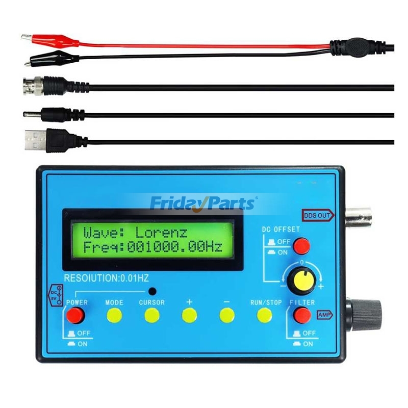FG-200 DDS Frequency Generator 0.01Hz–500kHz Sine Sawtooth Triangle Waveforms Output
