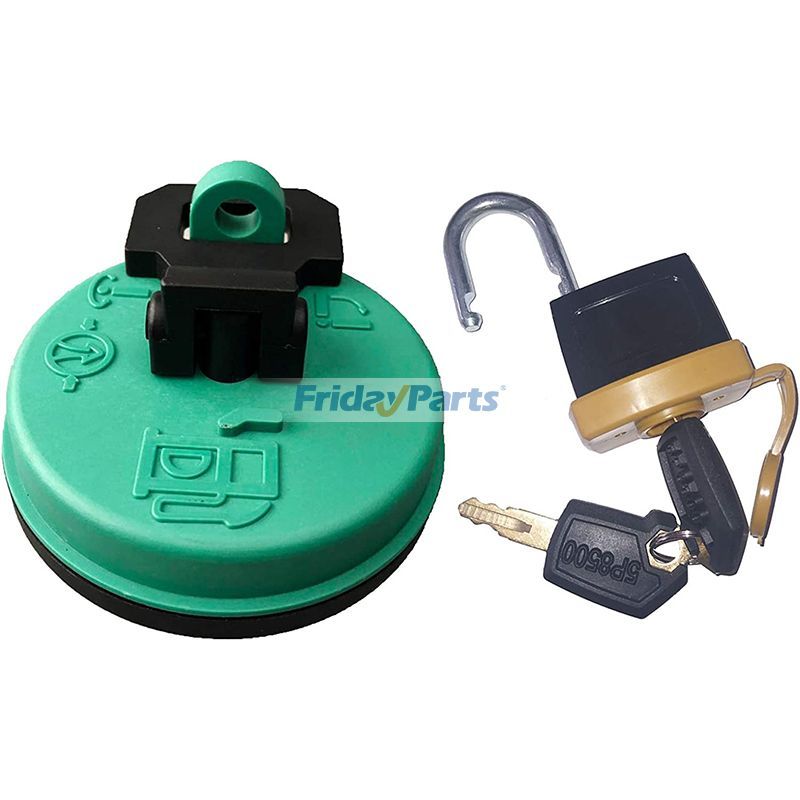 Filler Cap 142-8828 & Padlock 246-2641 for Caterpillar CAT Loader 216 216B 226B 228 236 236B 242B 248 268B
