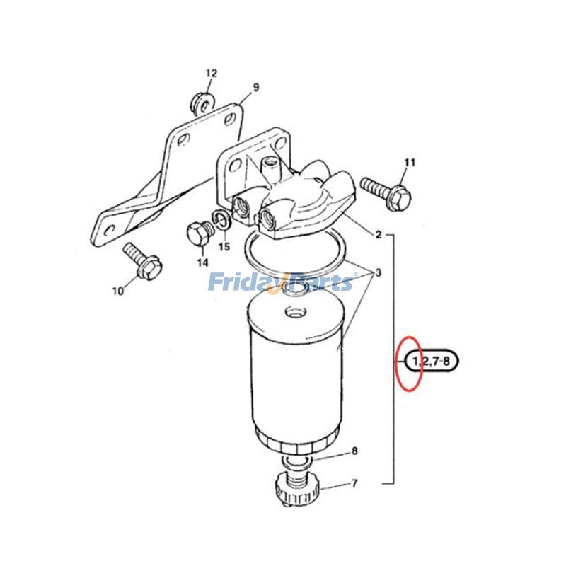FridayParts Filterbaugruppe fürCASE New Holland