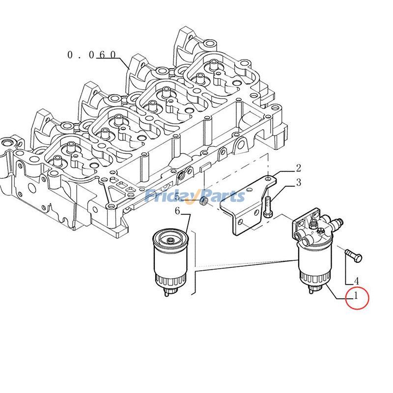 Filter Assembly 5 for Forklift,Loader,Others