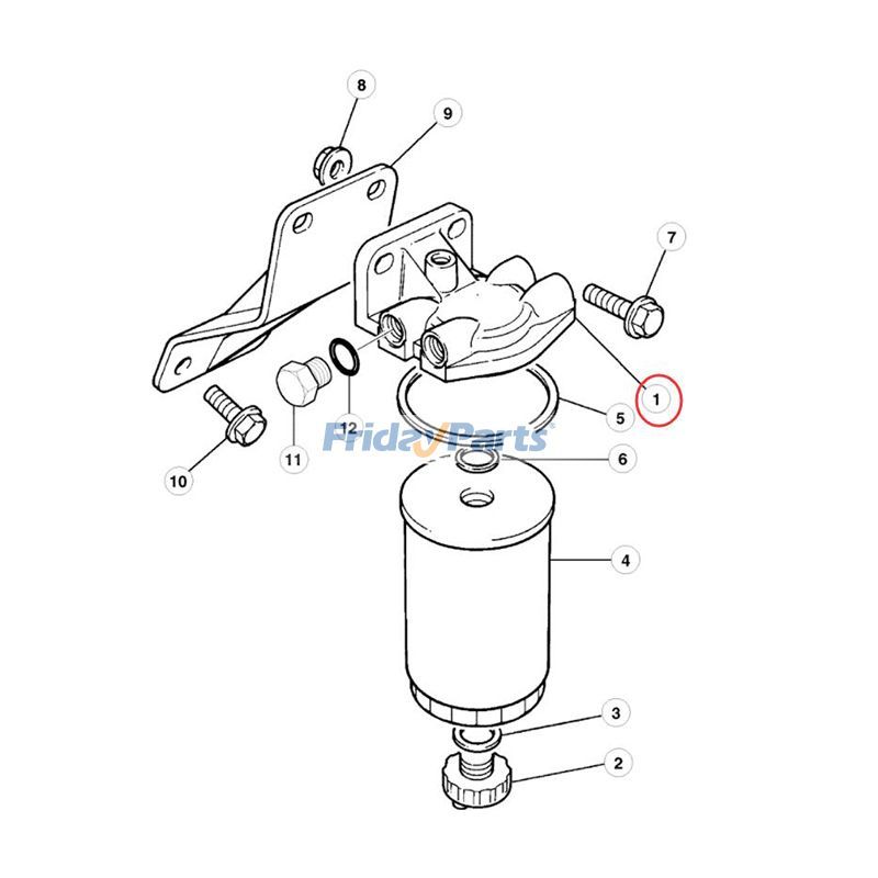 FridayParts Kraftstofffilterkopf