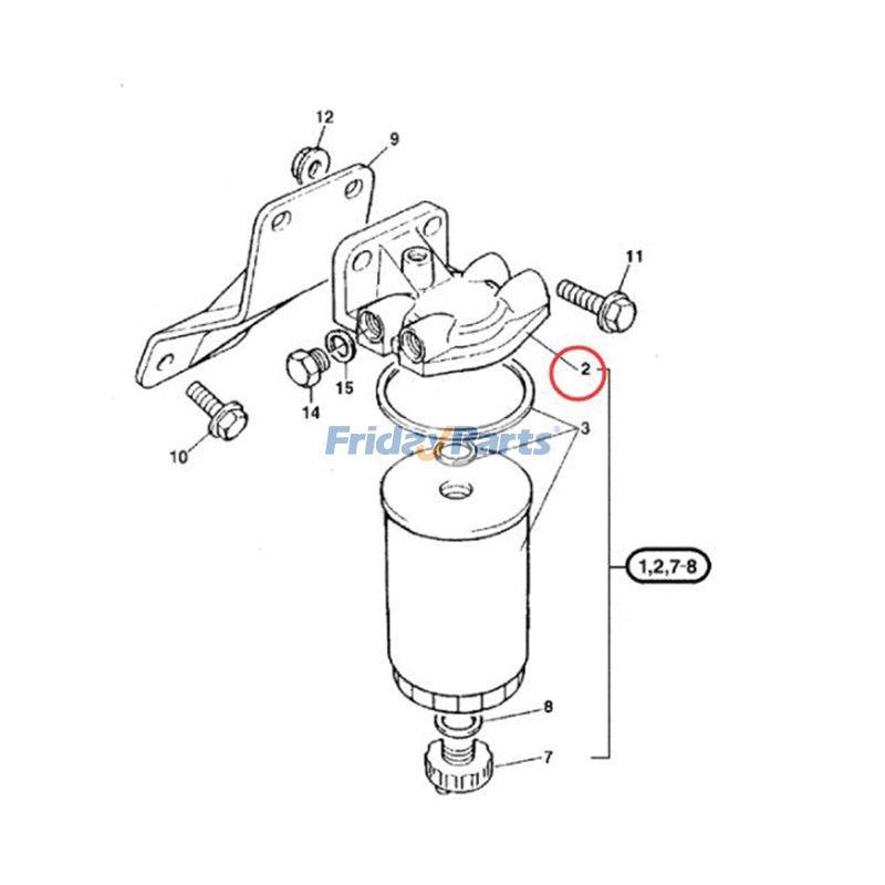 FridayParts Kraftstofffilterkopf
