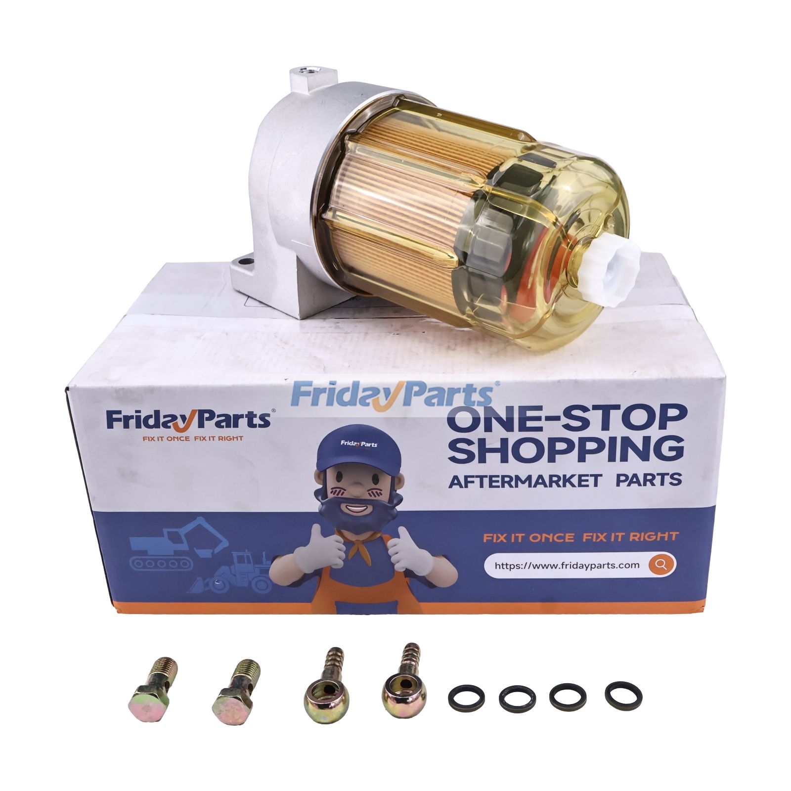 Kraftstofffilterbaugruppe 87379042 KHH12020 für CASE Bagger CX130B CX130C CX135SR CX160B CX160C CX210B CX240B CX250C CX290B CX300C