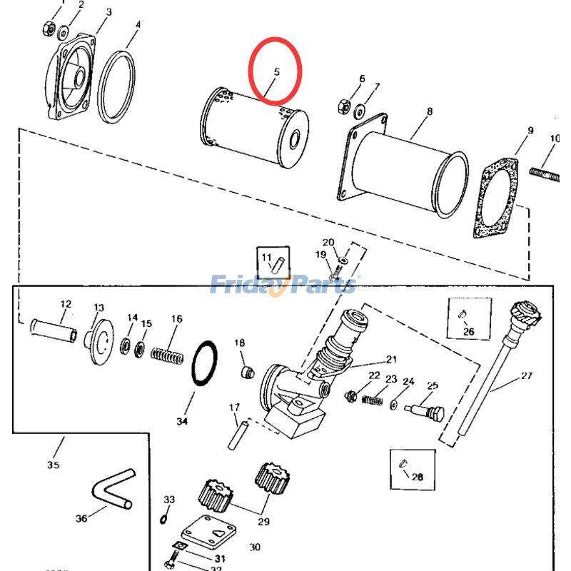 Elemento de filtro AR26350 para trator John Deere 50 60 70 1010 1020 1520 1530 2010 3010 3020 para Carregadora ,Trator,Caminhão,Outros