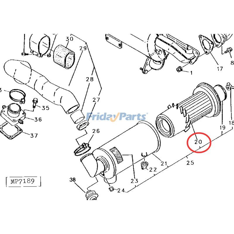 Filterelement M802606 für John Deere Traktor 790 670 870 970 1070für Für JOHN DEERE