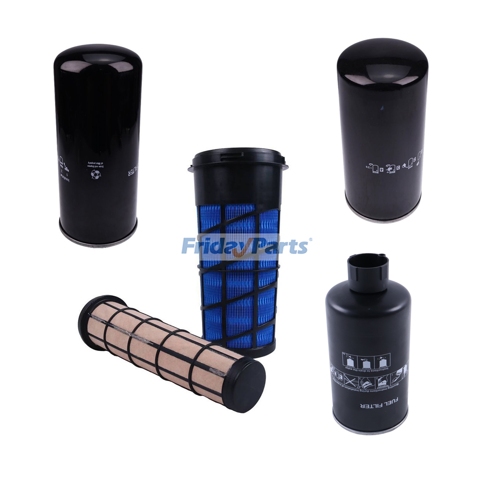 Filter Kit 006008798F1 006008799F1 006008803F1 000013427P04 E006018618D1 for Mahindra Tractor 5555 5570