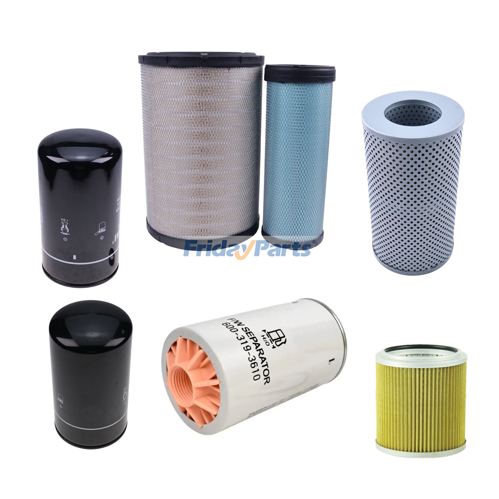 Filter Kit 14X-60-31150 600-185-5100 6736-51-5142 for Komatsu Loader WA380-6 WA380-7