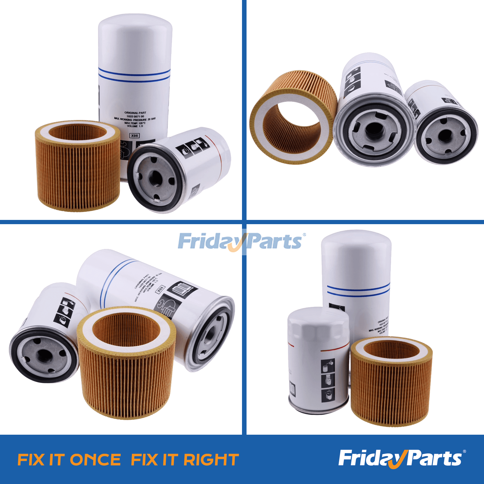 Thread and Housing Detail of Atlas Copco Compressor Filters