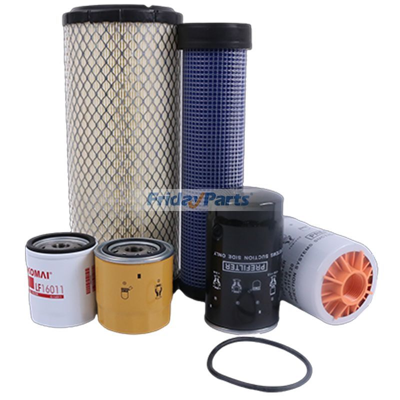 Kit de filtros 600-185-2220 600-185-2210 600-311-7441 600-319-4110 600-211-2110 600-31-93530 para excavadora Komatsu PC88MR-8 de FridayParts