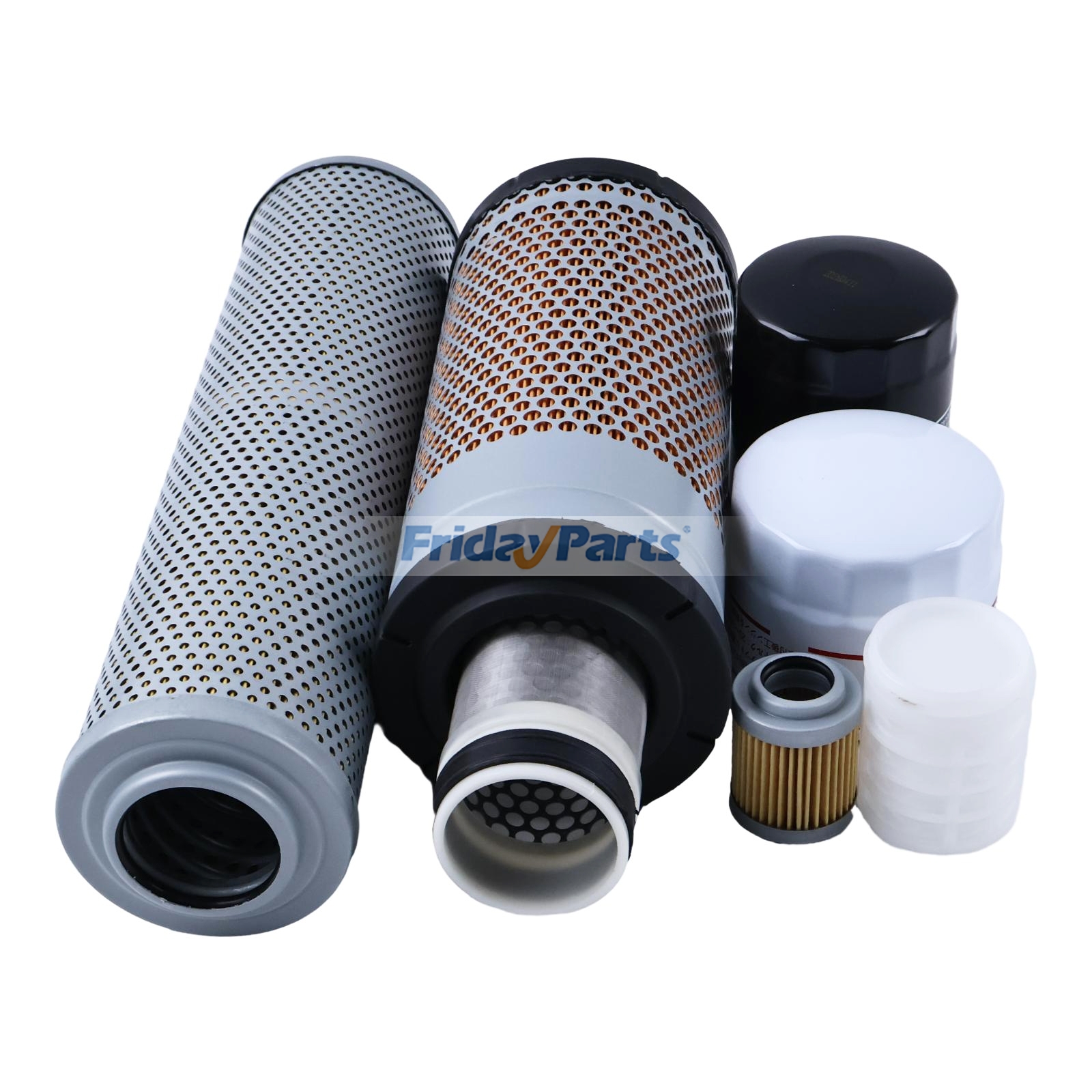 Kit de filtros AT534507 para excavadora John Deere 30P, 30G, 35P, 35G, PC4 para Compactador,Motor,Excavadora Para JOHN DEERE FridayParts