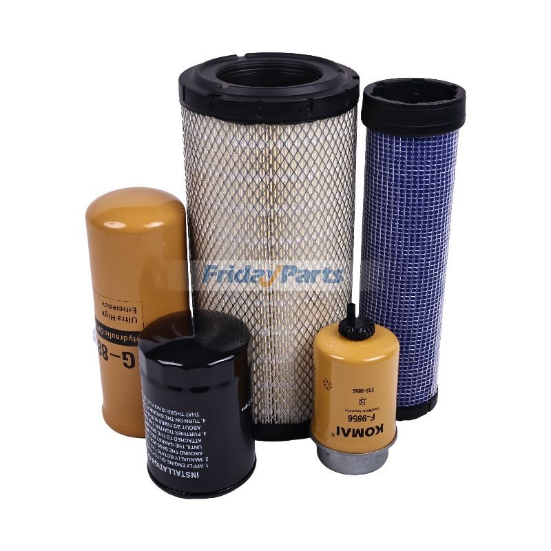Filter Kit for Caterpillar CAT 252B3 Skid Steer Loader with C3.4T Engine