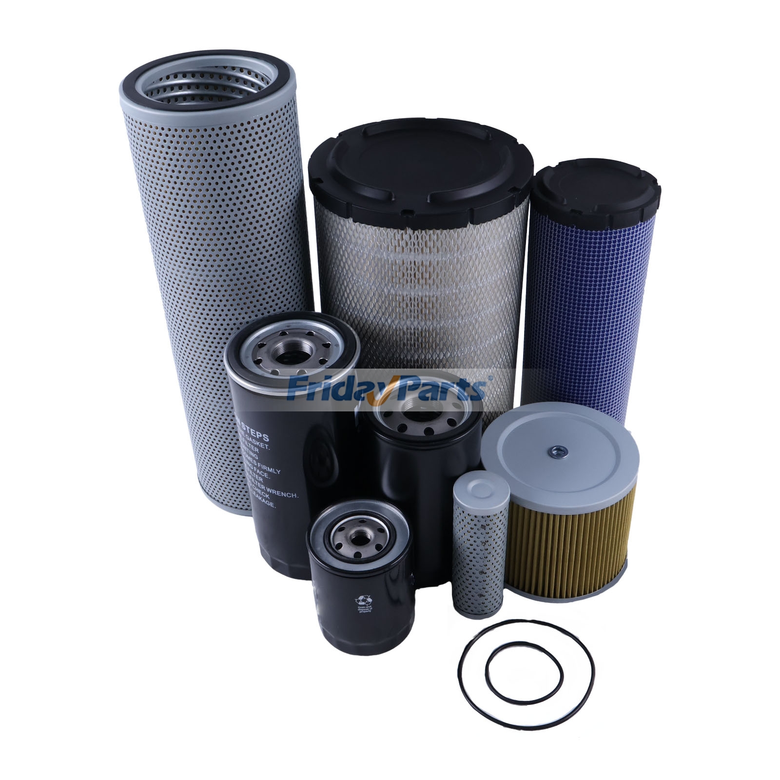 Escavadora  Para HITACHI - Kit de filtro para motor Isuzu 6BD1 6BG1 Hitachi Escavadeira EX200-2 EX200-3 EX200-1 EX200LC EX200-5