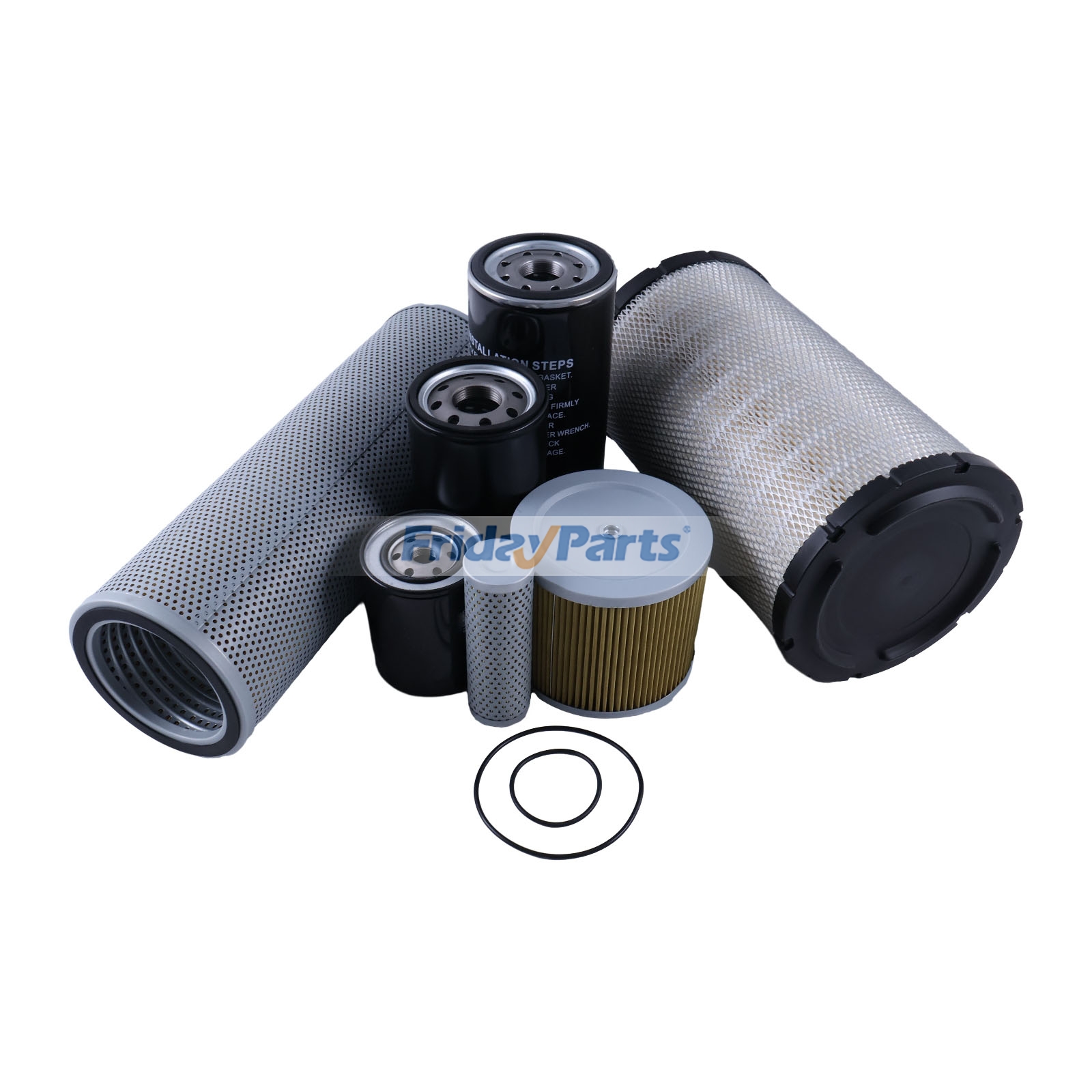 Kit de filtro para motor Isuzu 6BD1 6BG1 Hitachi Escavadeira EX200-2 EX200-3 EX200-1 EX200LC EX200-5 FridayParts