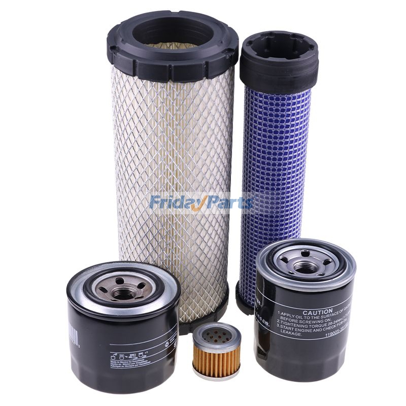 Filter Kit for John Deere Compact Excavator 35D 50D With Yanmar 3TNV88-BNHB Engine