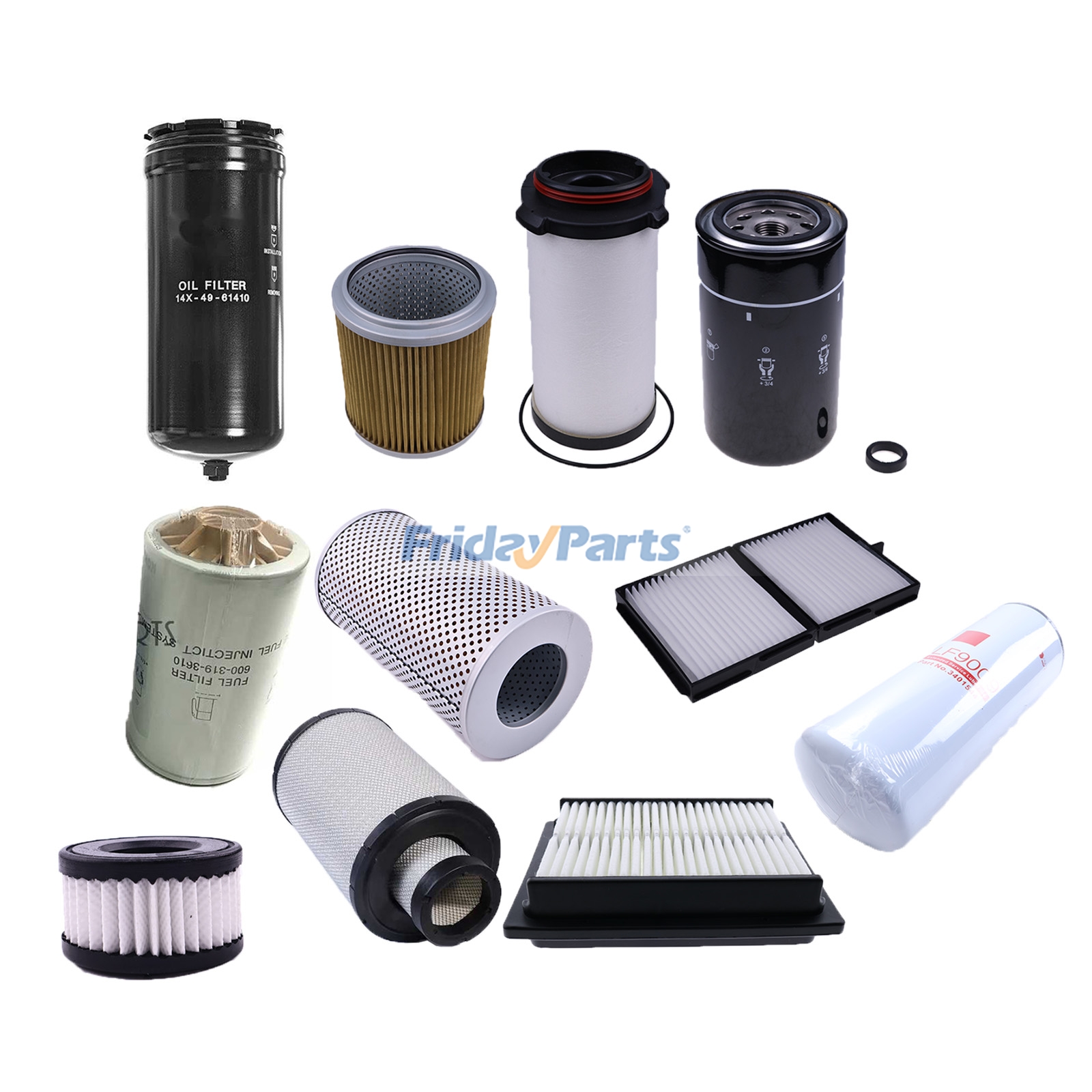 Kit de filtro para trator de esteiras Komatsu D65EX18 D65EX-16 D65EXI-18 D65WX-16 e carregadeira WA500-7