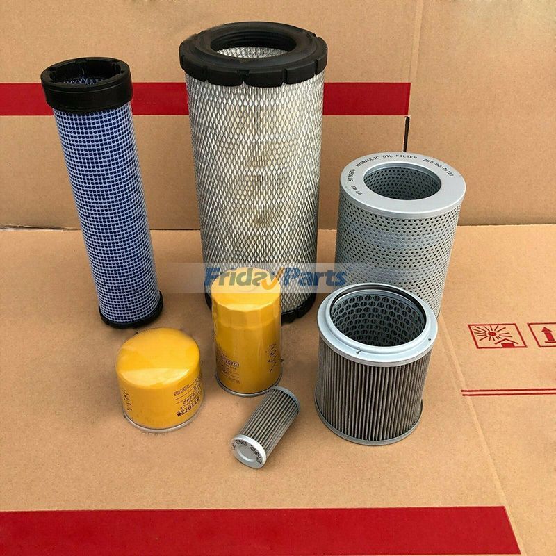 Kit de filtros para motor Komatsu 4D102 Excavadora PC120-7