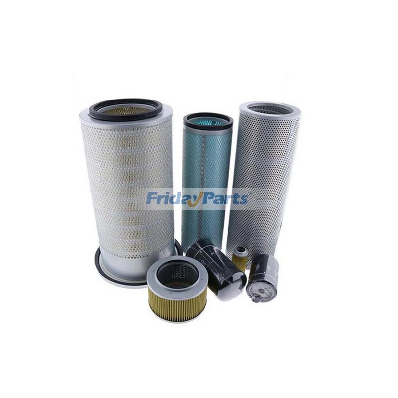 Kit de filtros para motor Komatsu 6D102 Excavadora PC200-6 Para KOMATSU