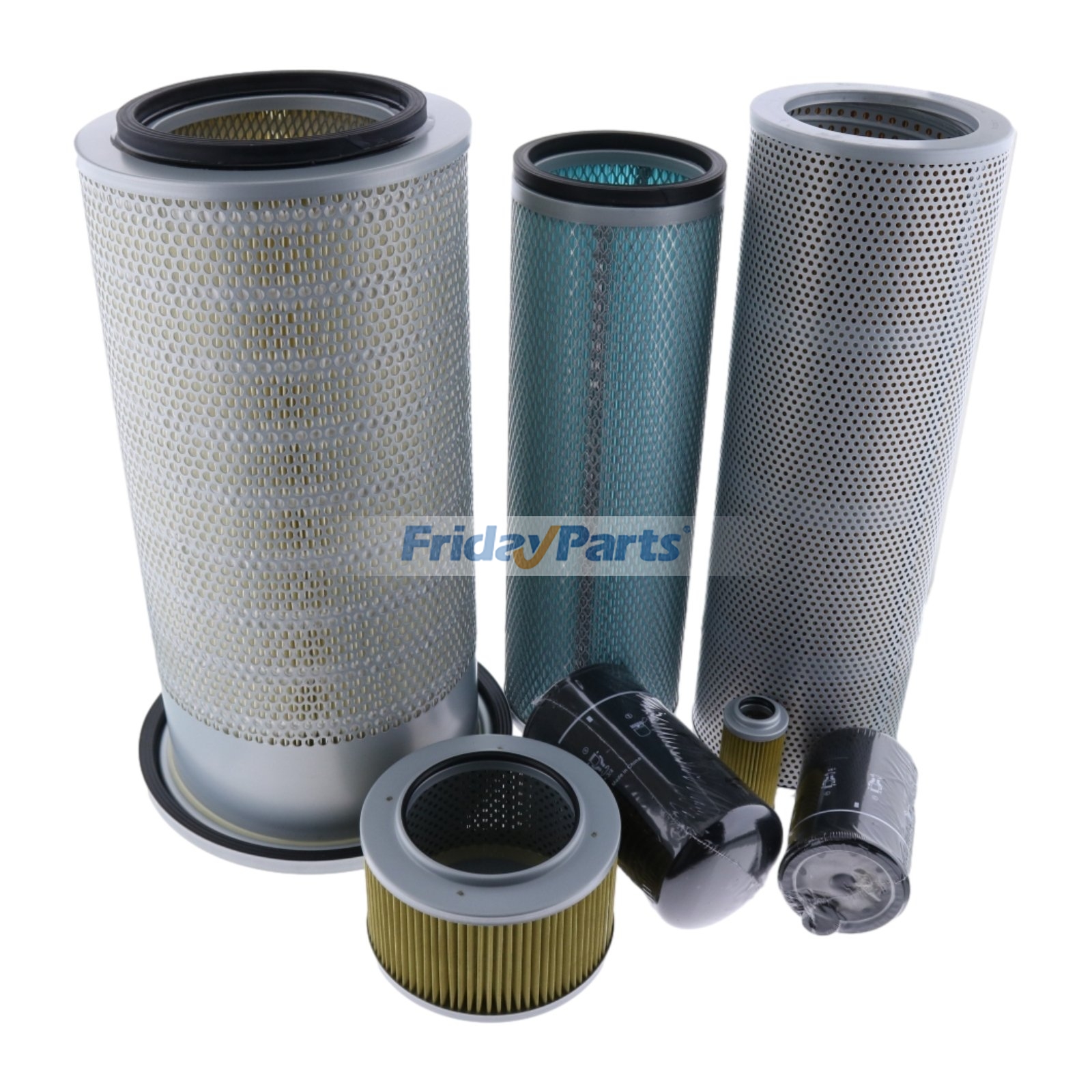 Kit de servicio de filtro para motor Komatsu 6D102 Excavadora PC200-6