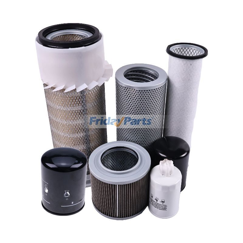 Kit de filtros para motor Komatsu SA4D102E-1 Excavadora PC150-6K PC150LC-6K PC160-6K PC180LC-6K PW170ES-6K