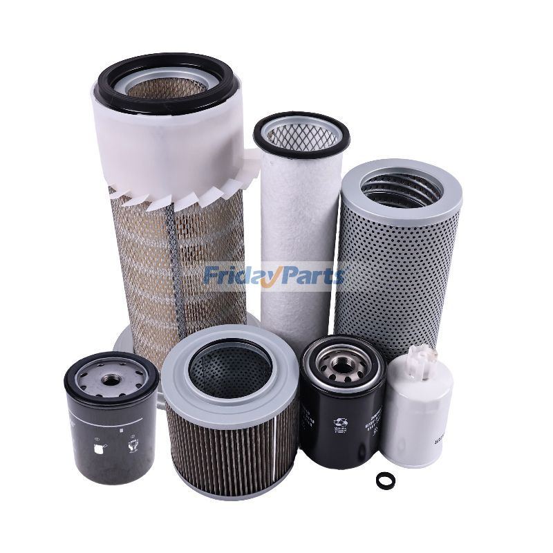 Kit de filtros para motor Komatsu SA4D102E-1 Excavadora PC150-6K PC150LC-6K PC160-6K PC180LC-6K PW170ES-6K Para KOMATSU