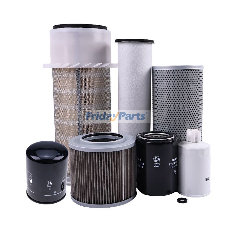 Kit de filtros para motor Komatsu SA4D102E-1 Excavadora PC150-6K PC150LC-6K PC160-6K PC180LC-6K PW170ES-6K de FridayParts