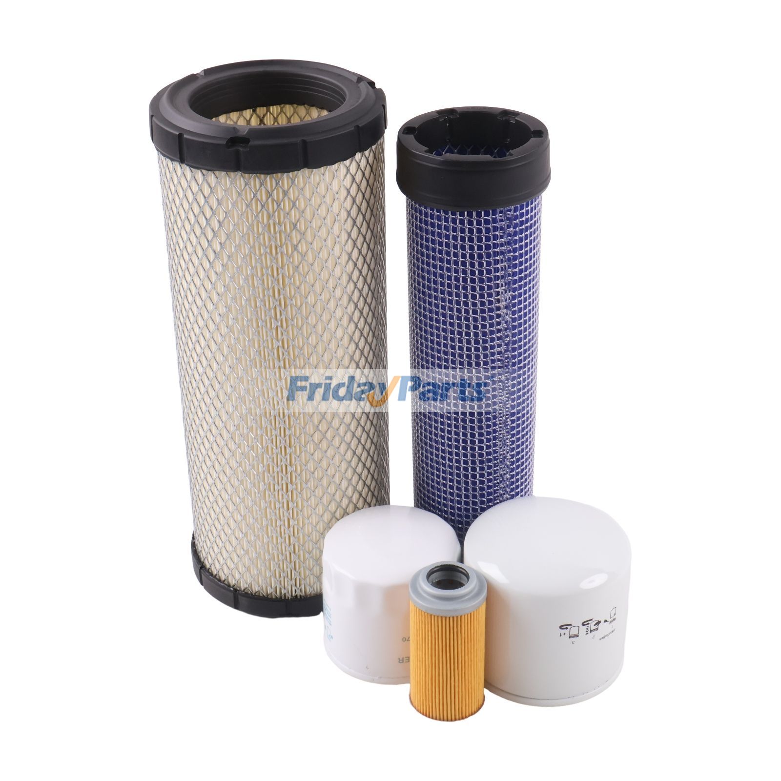 Kit de filtro para escavadeira Kubota Engine V2607-DI-E3 KX057-4 FridayParts