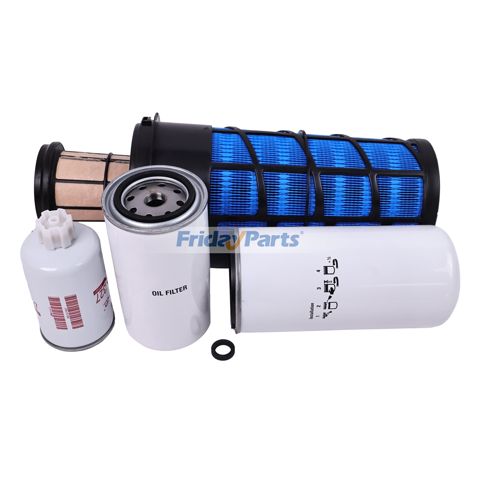 Filtersatz für Mahindra Traktoren 5530, 5555, 5565, 5570, 6030, 6530 (2WD, 4WD, T3, T4, Synchro)für Für Mahindra