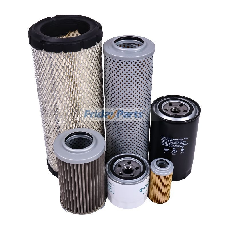 Filter-Set Für Yanmar VIO 80 Minibagger – Motor Yanmar 4TNV98-ZWBV1, Auch Einzelteile Erhältlich
