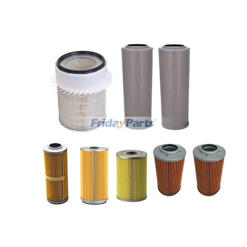 Filter Kit L4515089 L4514801 for Isuzu Engine E120 Hitachi Excavator UH14