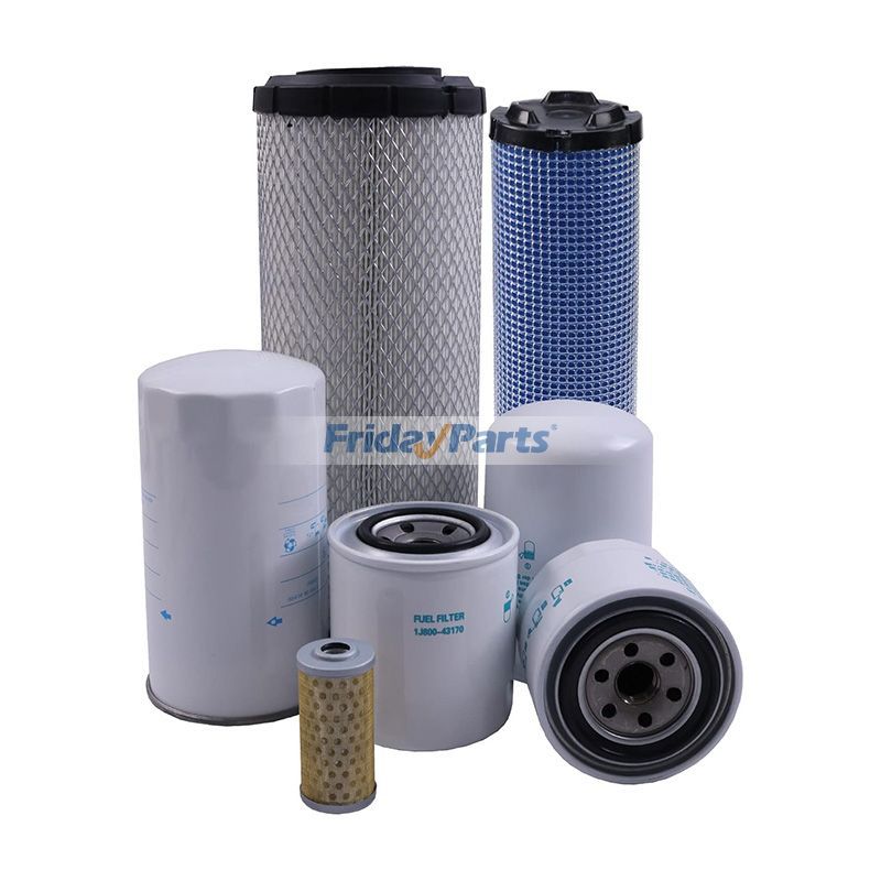 Air, Oil, Hydraulic & Fuel Filter Kit Compatible With Kubota L3010 L3130 L3410 L3430 HST