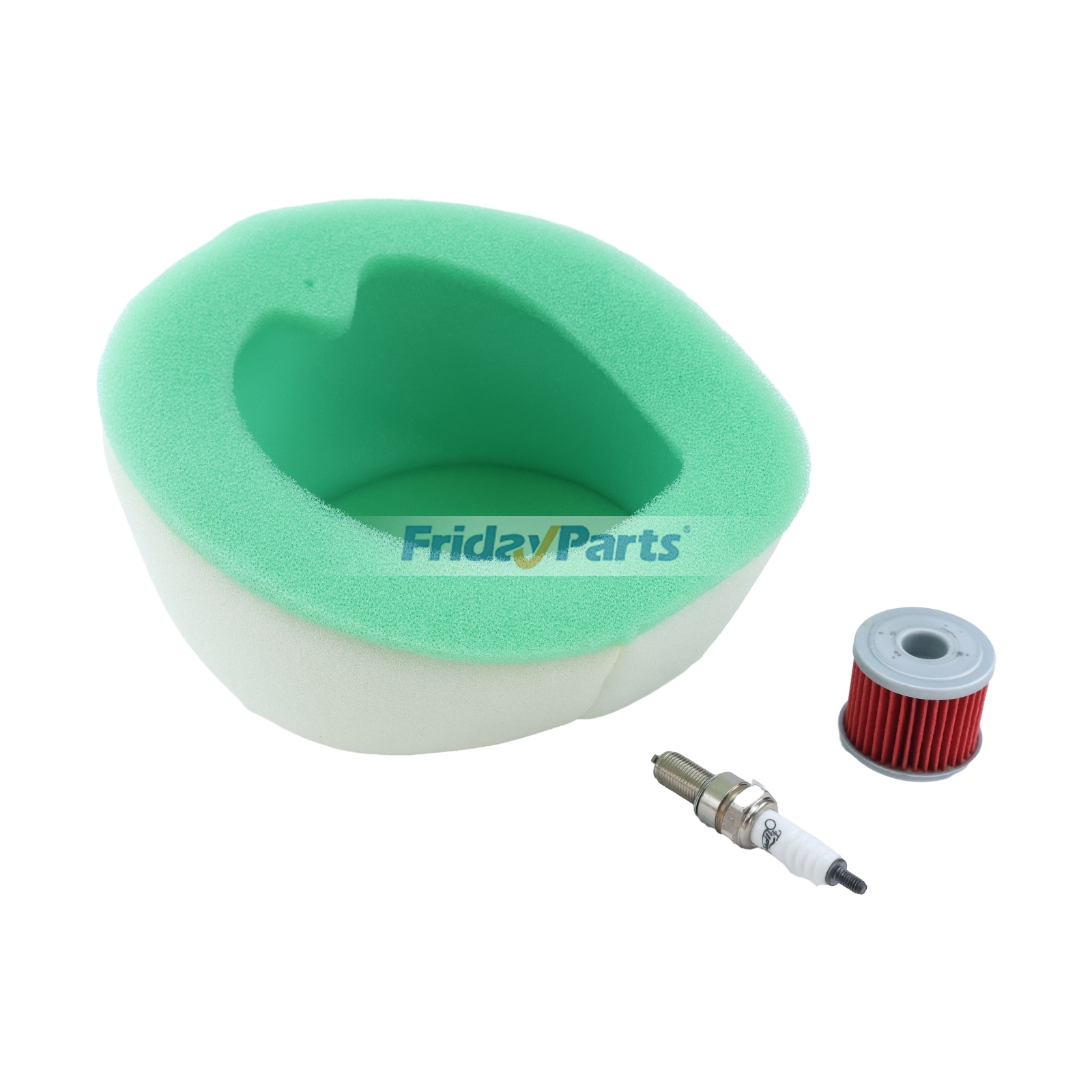 Filter Kit With Spark Plug compatible with Motorcycle
