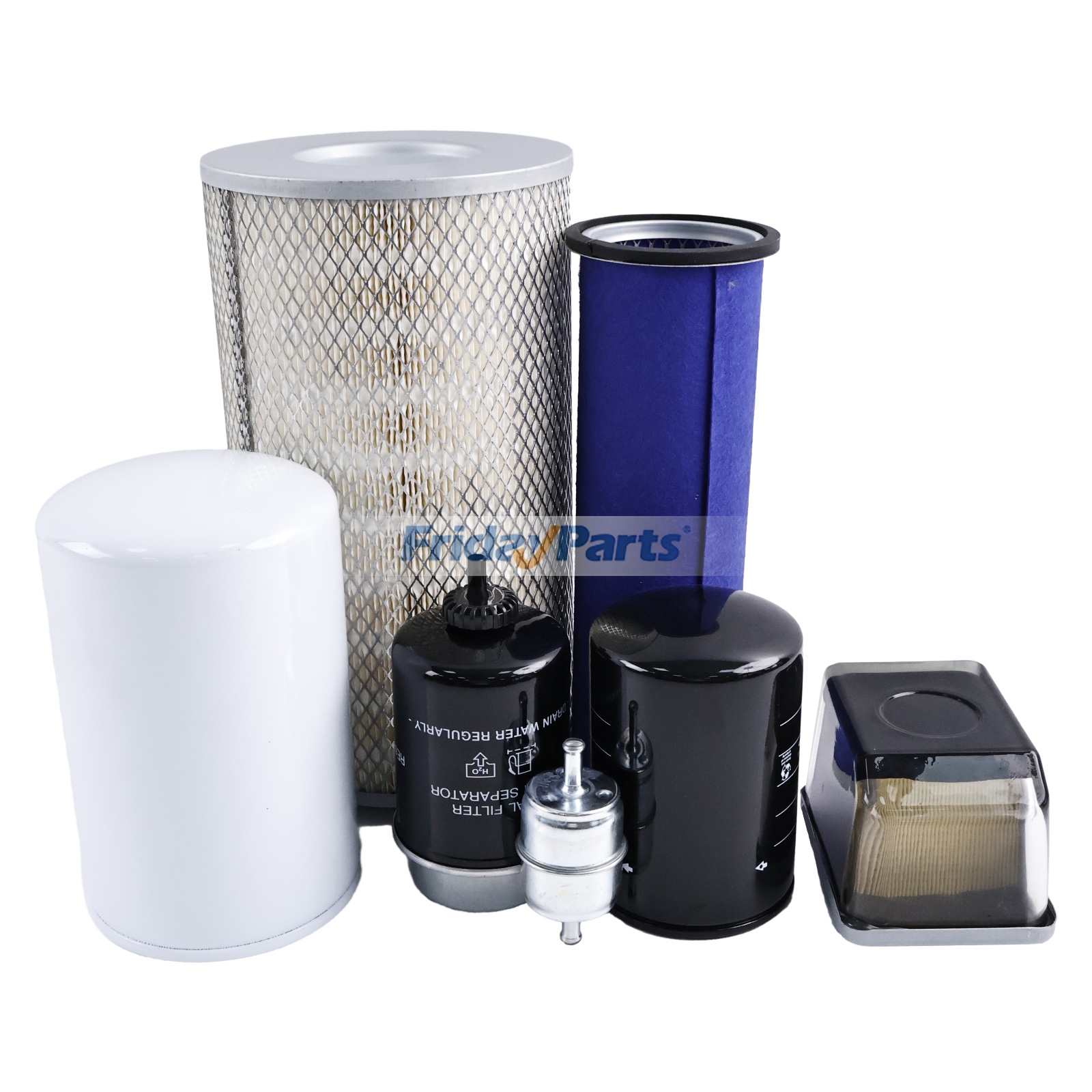 Kit de filtres d'entretien pour chargeuse-pelleteuse John Deere 300D, 310D, 315D, 410D et 510D.pourPour JOHN DEERE
